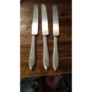 Silver Plated Flatware Community Plate Community Silver 3 Butter Knives